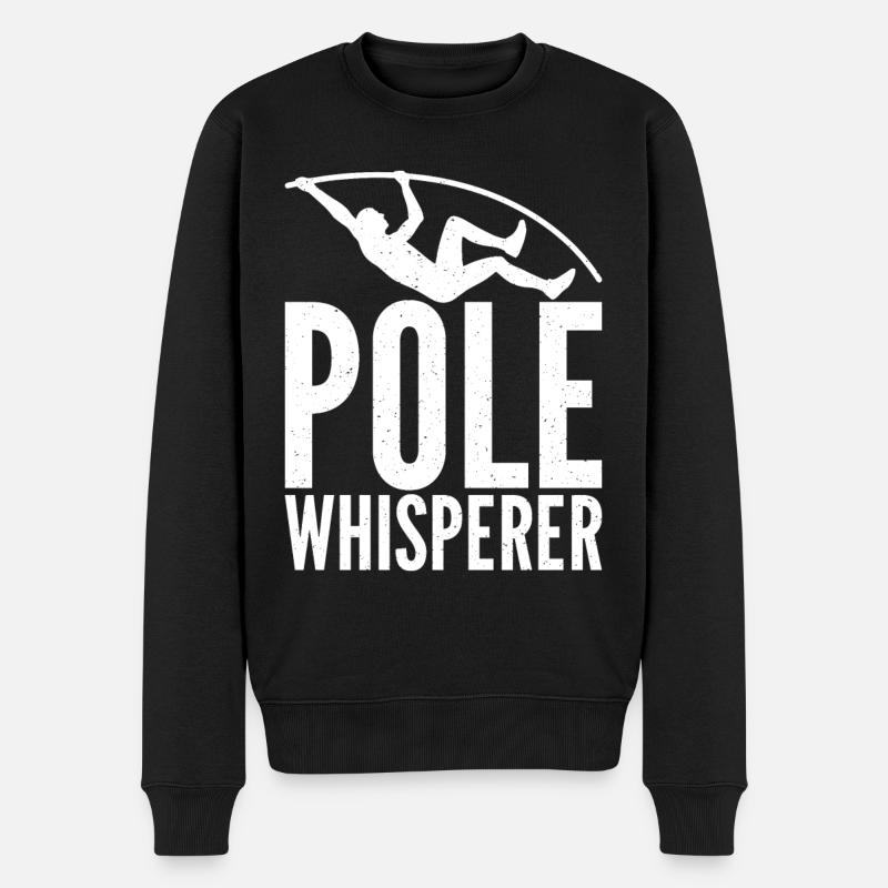 Stabhochspringer Für Stabspringen - Männer Premium Bio Pullover - Schwarz