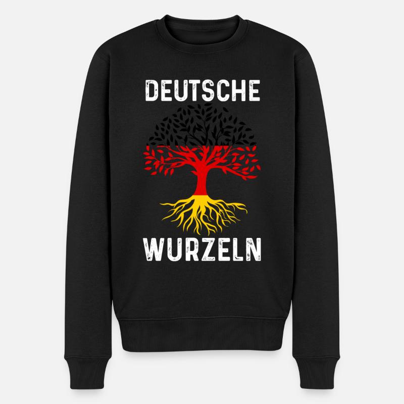 Deutschland Deutscher Deutsches Deutschland - Männer Premium Bio Pullover - Schwarz