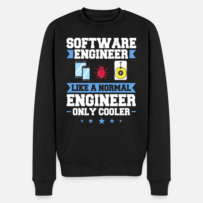 Software Engineering Software Engineering Engineer - Men's Premium Organic Jumper - black