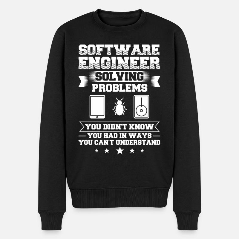 Software Engineering Software Engineering Engineer - Men's Premium Organic Jumper - black