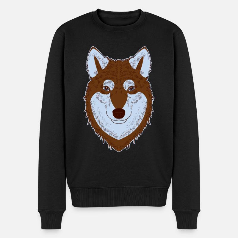 Husky sibérien - Pull Premium bio Homme - noir