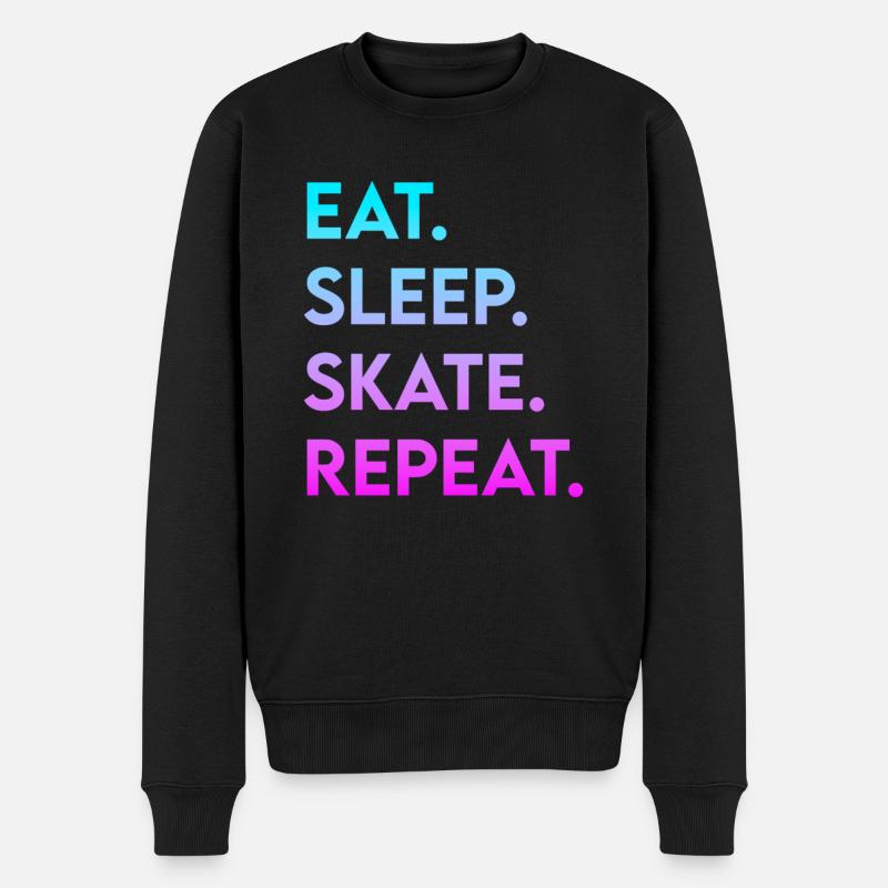 manger le sommeil skate répéter - Pull Premium bio Homme - noir