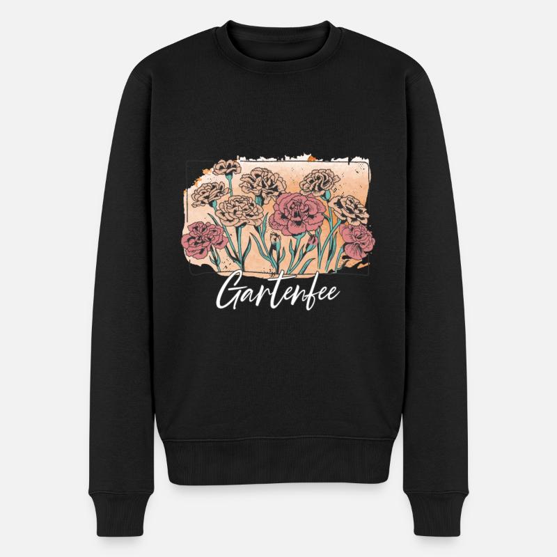 Gartenfee Garten Gärtner - Männer Premium Bio Pullover - Schwarz