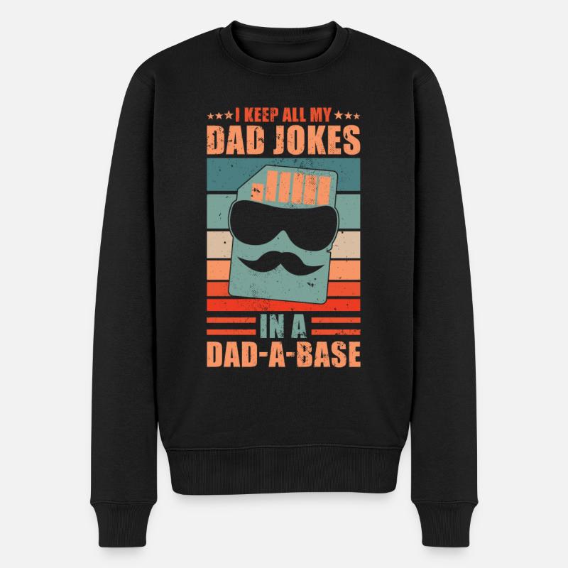 Papa plaisante Papa une base - Pull Premium bio Homme - noir