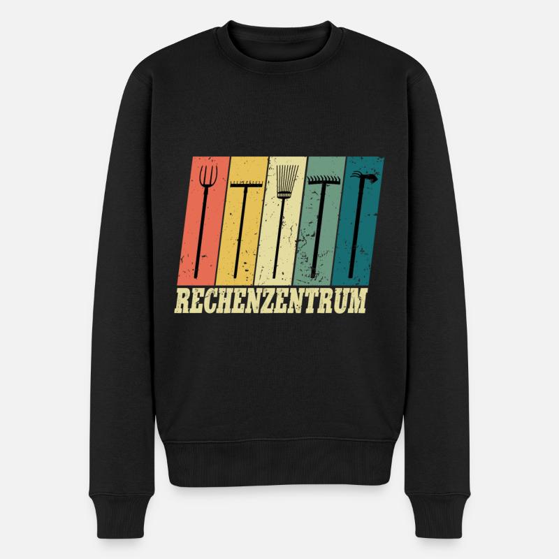 Garten Gärtner Rechenzentrum - Männer Premium Bio Pullover - Schwarz