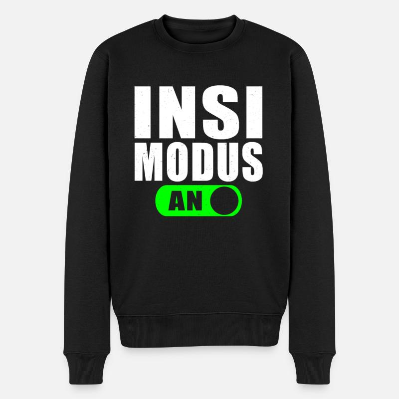 INSI MODUS - Männer Premium Bio Pullover - Schwarz
