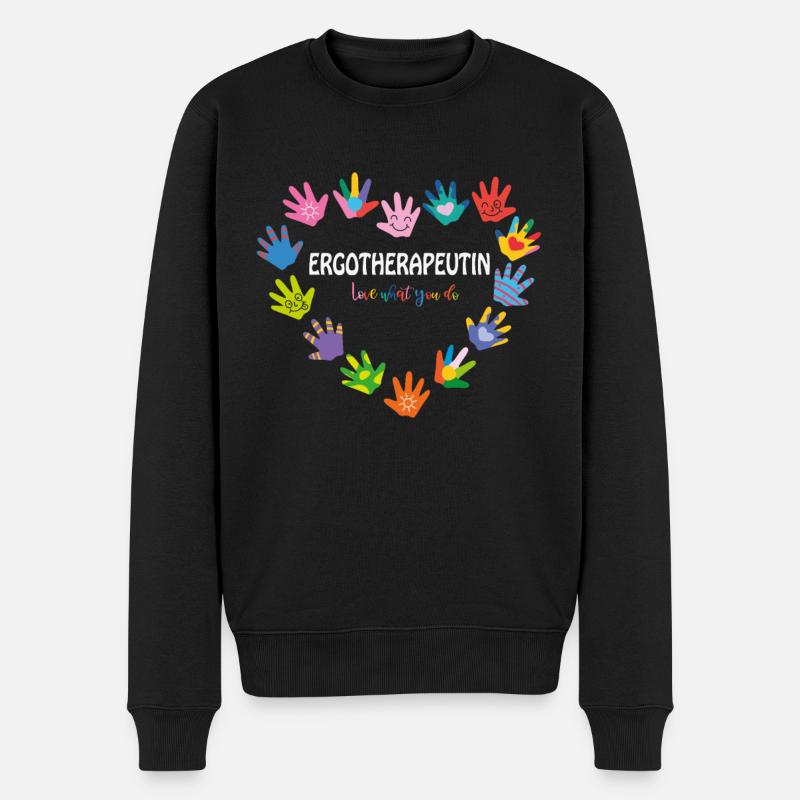 Ergotherapie Ergotherapeutin Ergotherapeut - Männer Premium Bio Pullover - Schwarz