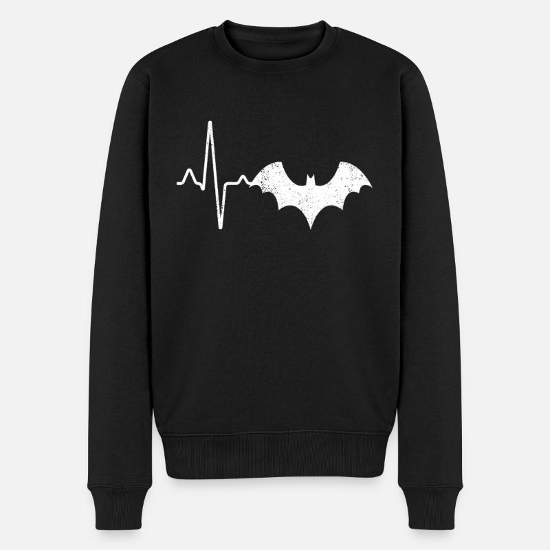 Battement de cœur de chauve-souris - Pull Premium bio Homme - noir