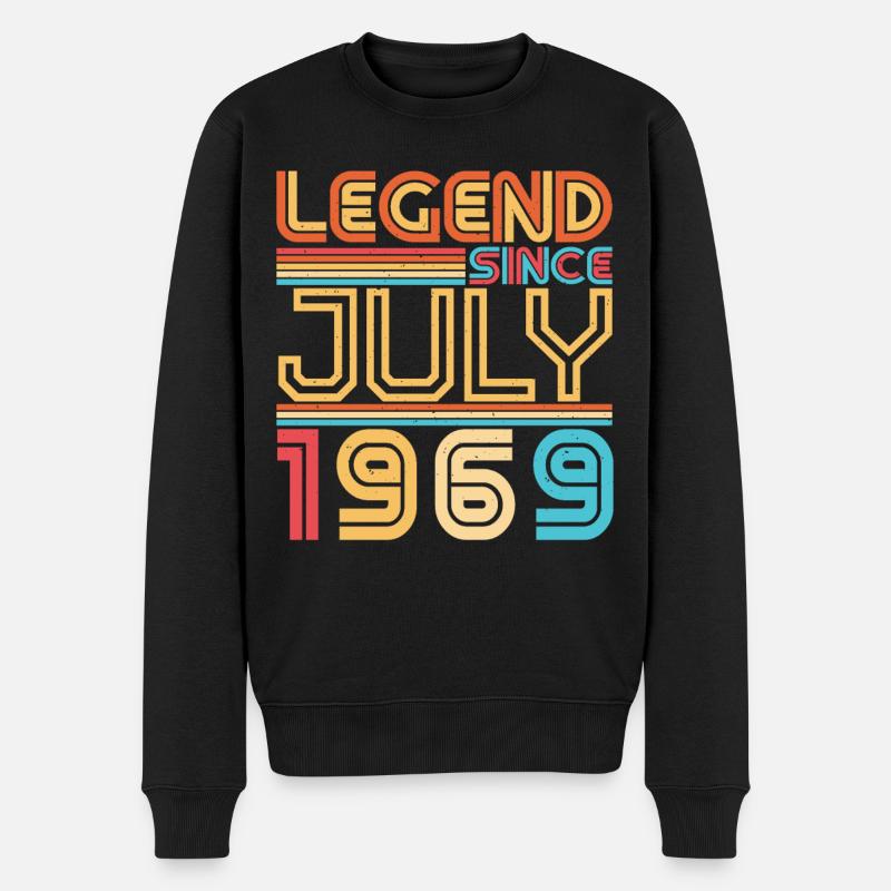 Juillet 1969 Millésime - Pull Premium bio Homme - noir