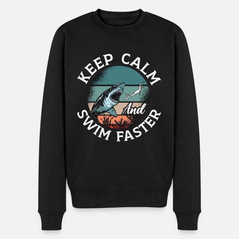 Freitaucher Freitauchen Apnoe Tauchen Geschenk - Männer Premium Bio Pullover - Schwarz