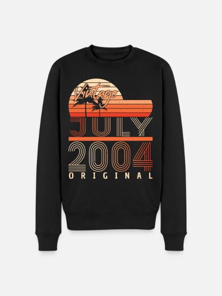 July 2004 Finally 18 - Men's Premium Organic Jumper - black