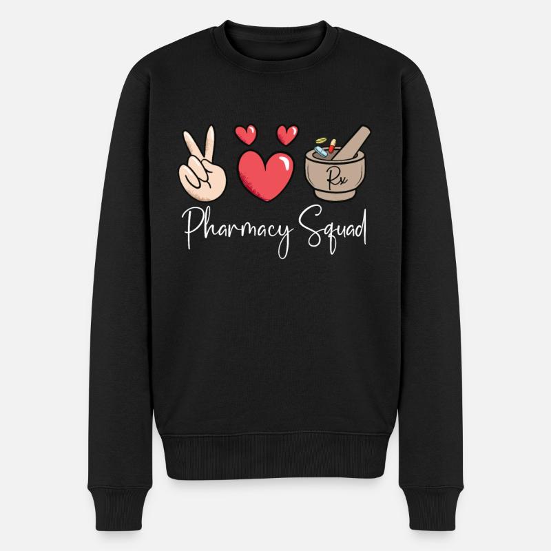 Pharmacy Technician Pharmacy Technician Gift - Men's Premium Organic Jumper - black