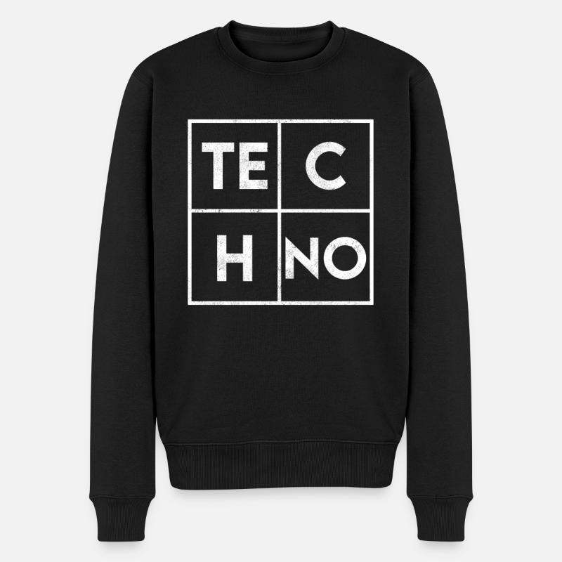 Techno - Pull Premium bio Homme - noir