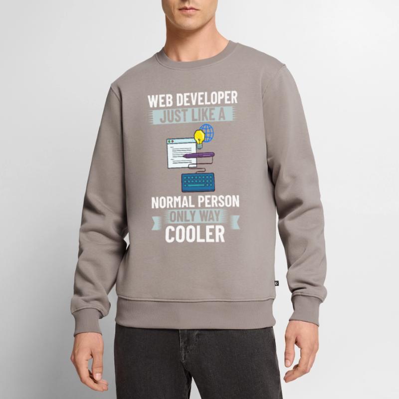 Web Development Web Developer Developer Manager Men's Premium Organic Jumper