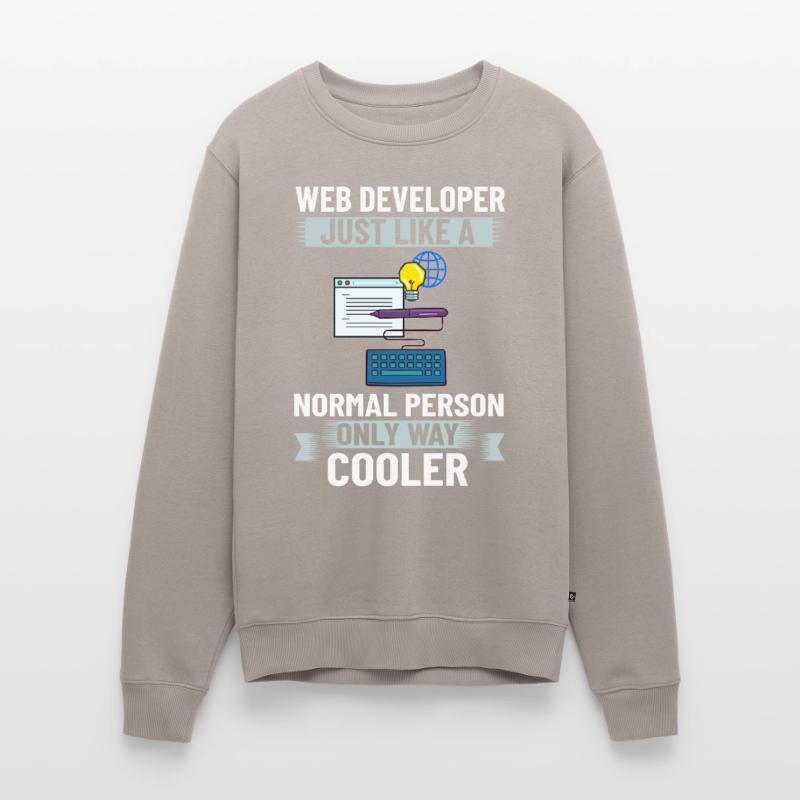 Web Development Web Developer Developer Manager Men's Premium Organic Jumper