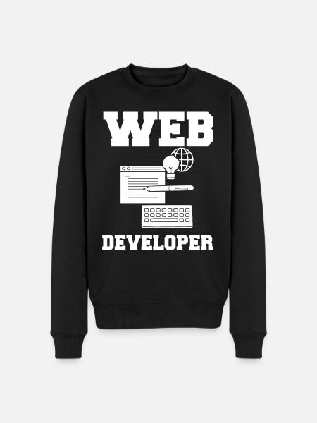 Web Entwicklung Webentwickler Entwickler Manager - Männer Premium Bio Pullover - Schwarz