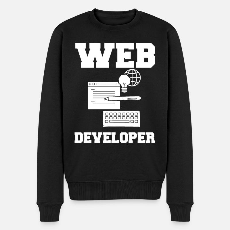 Développeur Web Developer Manager de développement Web - Pull Premium bio Homme - noir