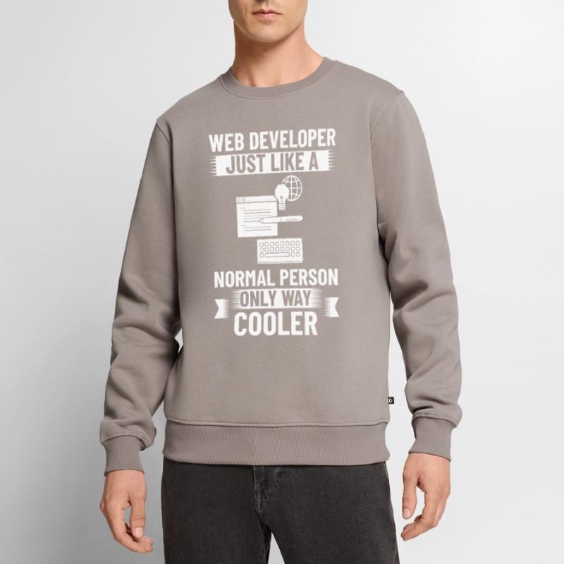Web Development Web Developer Developer Manager Men's Premium Organic Jumper