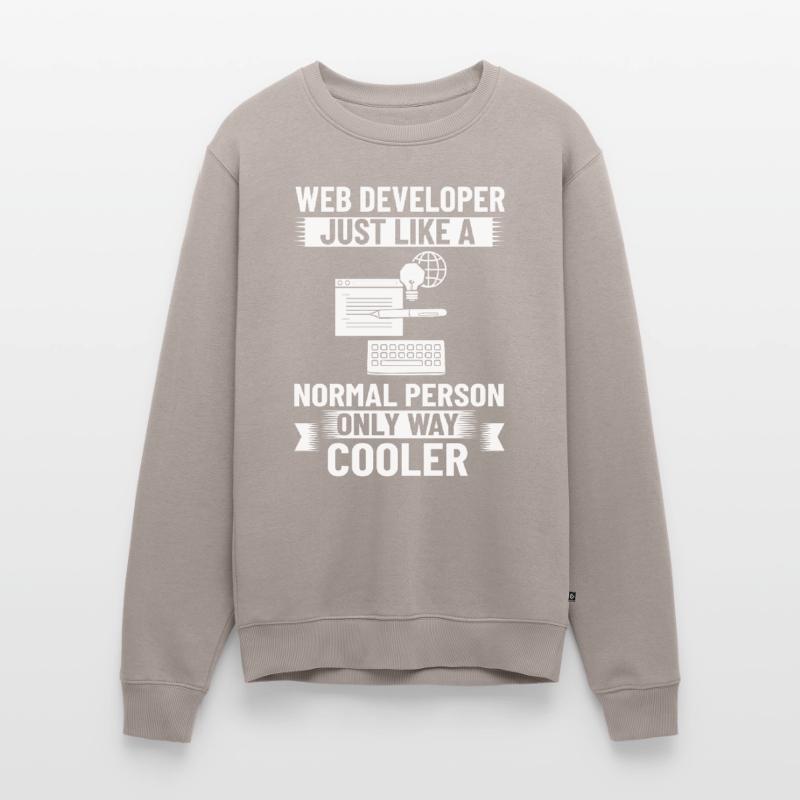 Web Development Web Developer Developer Manager Men's Premium Organic Jumper