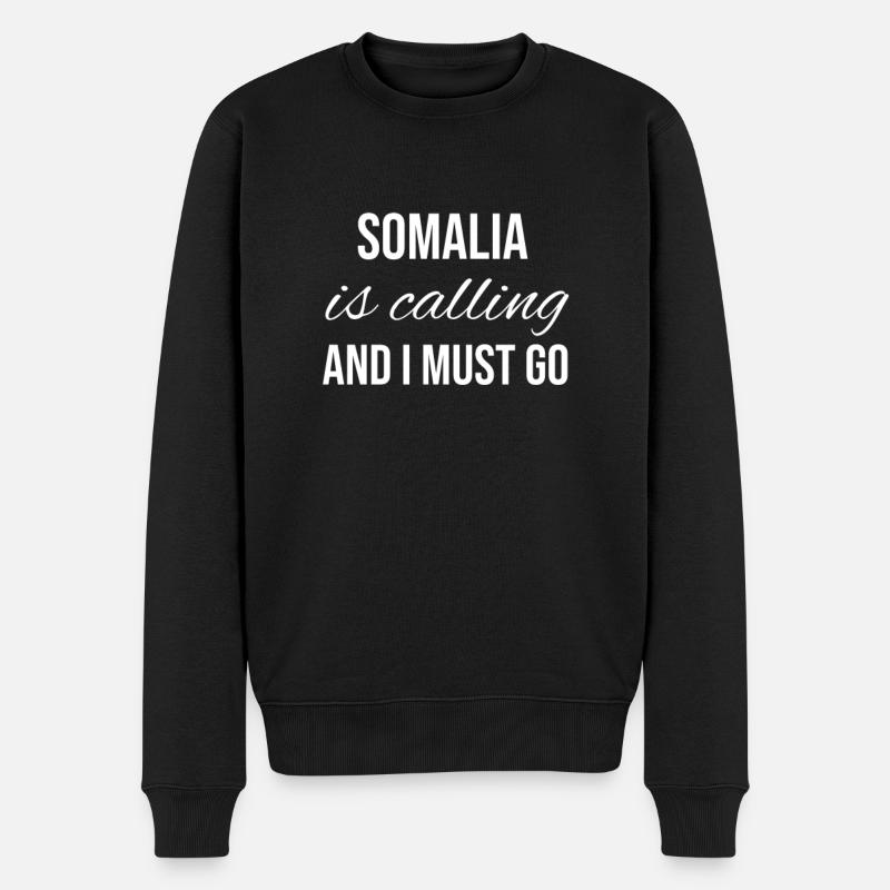 Somalie - Pull Premium bio Homme - noir