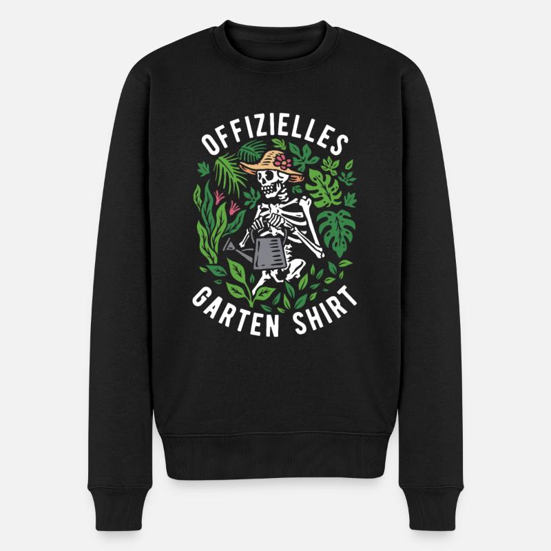 Lustiger Garten Spruch Offizielles Garten Buddel - Männer Premium Bio Pullover - Schwarz
