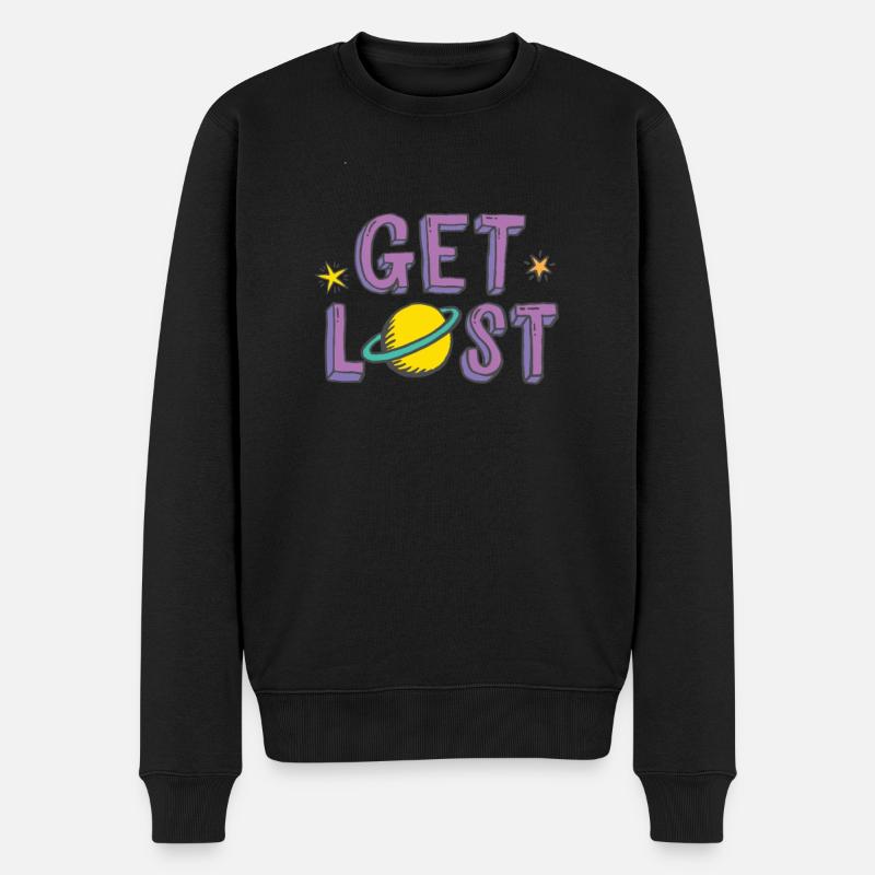 Get Lost - Männer Premium Bio Pullover - Schwarz