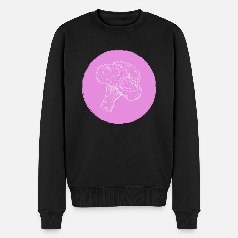 Brokkoli - Männer Premium Bio Pullover - Schwarz