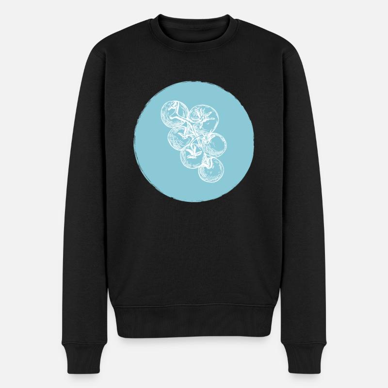 Cocktailtomaten - Männer Premium Bio Pullover - Schwarz