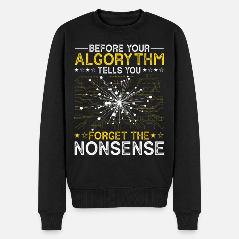 Artificial Intelligence Algorithm Programmer - Männer Premium Bio Pullover - Schwarz