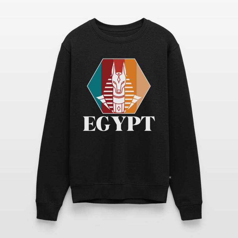 Anubis Egypte Sphinx Pyramide de Gizeh Pull Premium bio Homme