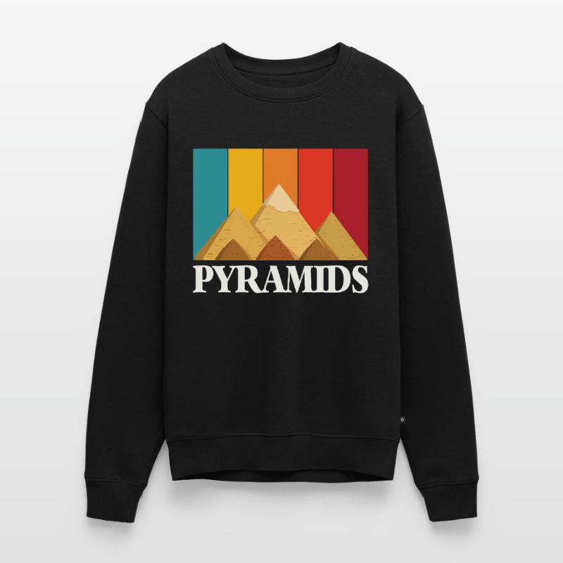 Pyramides Gizeh Egypte Rétro Sphinx Pull Premium bio Homme