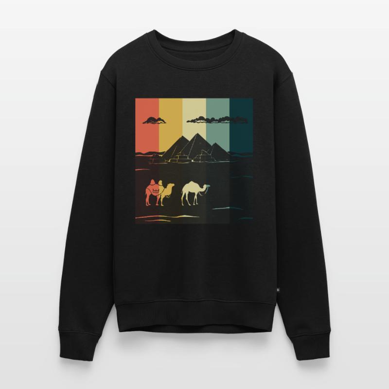 Camel Gizeh Pyramide Egypte Sphinx Anubis Pull Premium bio Homme