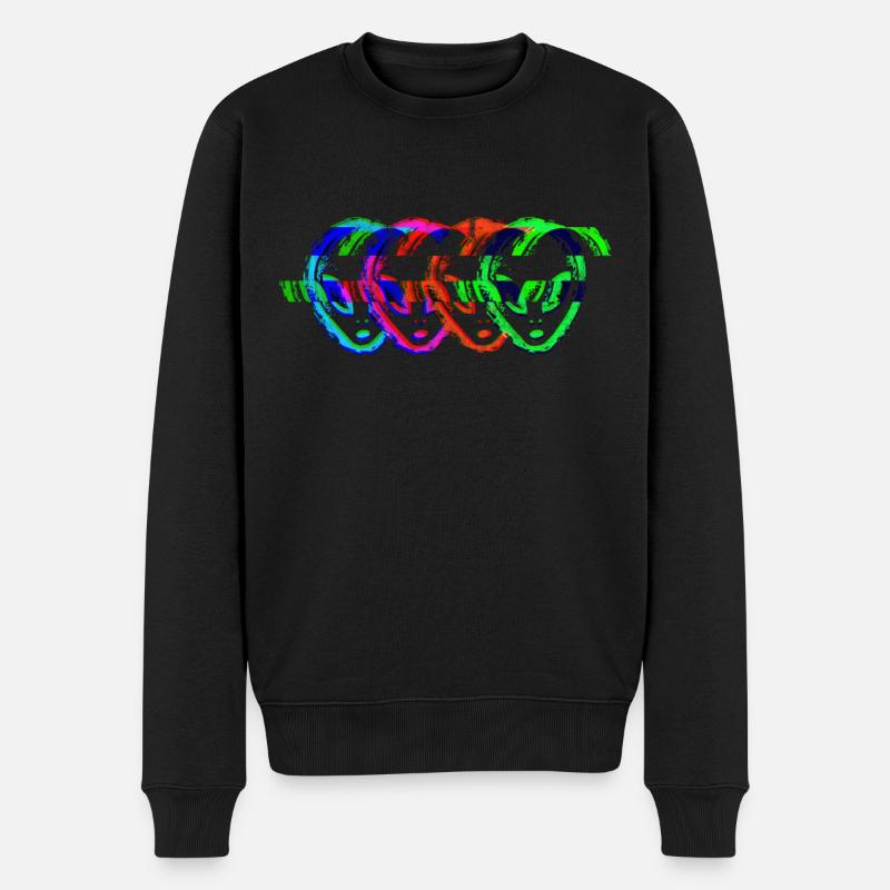 Alien Galaxy Ufo Außerirdische Raumschiff Weltall - Männer Premium Bio Pullover - Schwarz