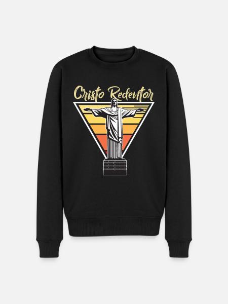 Cristo Redentor Brazil Rio Christ the Redeemer Statue - Men's Premium Organic Jumper - black