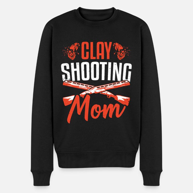 Clay Shooting Maman Clay Skeet Shooting - Pull Premium bio Homme - noir