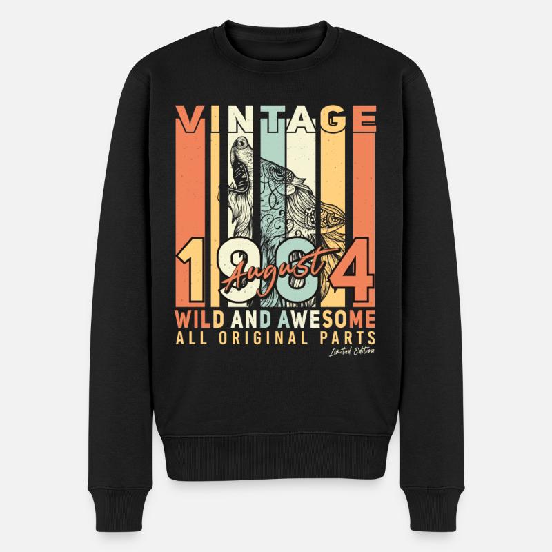 Millésime 1964 Août - Pull Premium bio Homme - noir