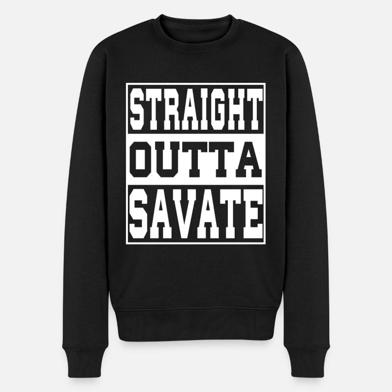 Savate disant drôle - Pull Premium bio Homme - noir