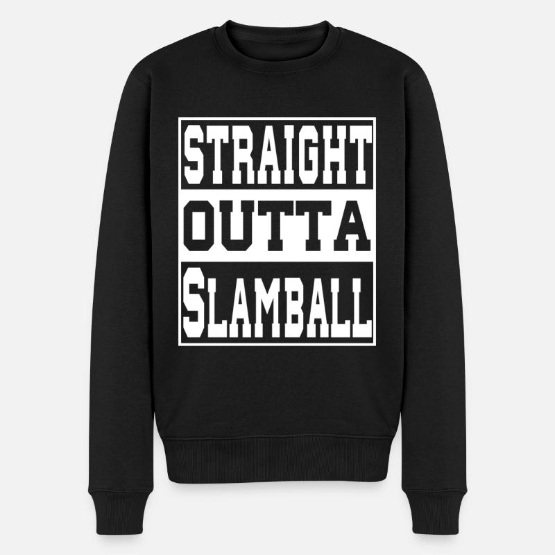 Slamball disant drôle - Pull Premium bio Homme - noir