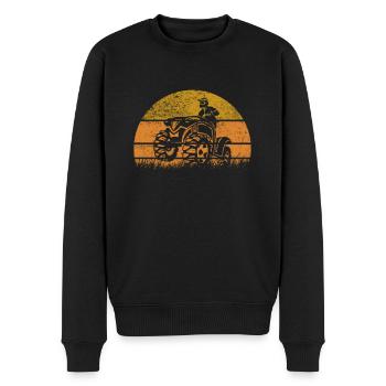 Quad Retro ATV Vintage Offroad - Pull Premium bio Homme - noir - Devant - Nico (187cm)