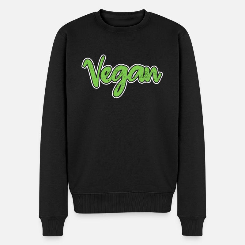 Végétalien - Pull Premium bio Homme - noir