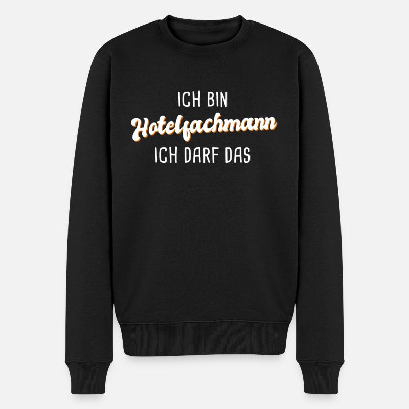 Hotelfachmann - Männer Premium Bio Pullover - Schwarz