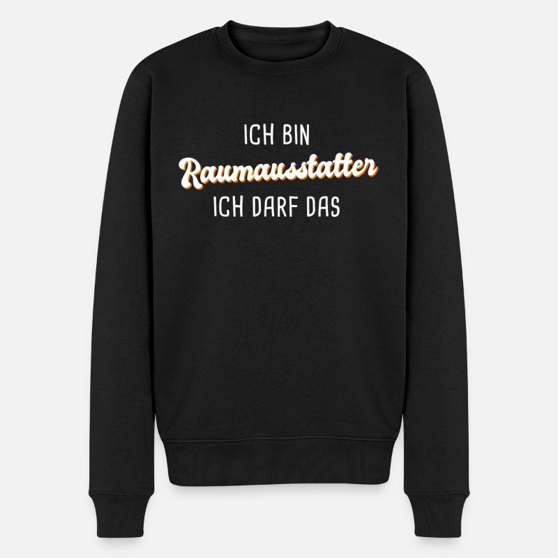 Raumausstatter - Männer Premium Bio Pullover - Schwarz