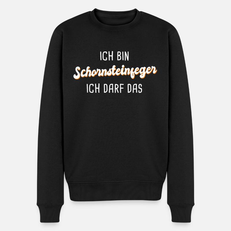 Schornsteinfeger - Männer Premium Bio Pullover - Schwarz