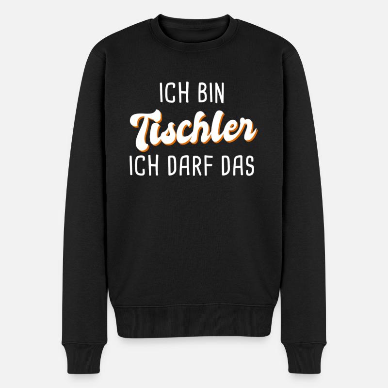 Tischler - Männer Premium Bio Pullover - Schwarz