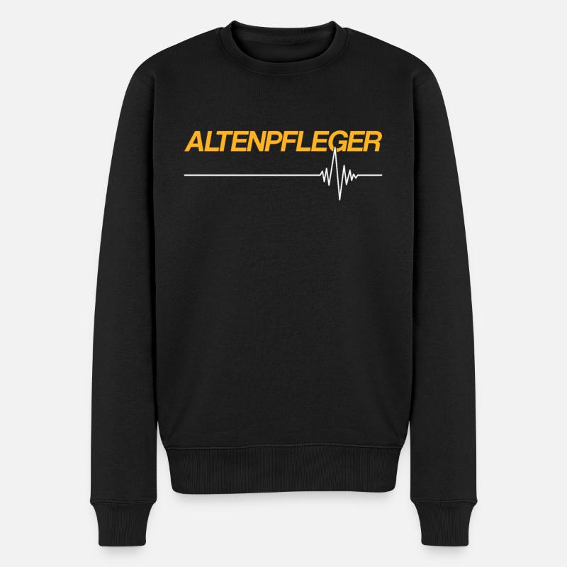 Altenpfleger - Männer Premium Bio Pullover - Schwarz