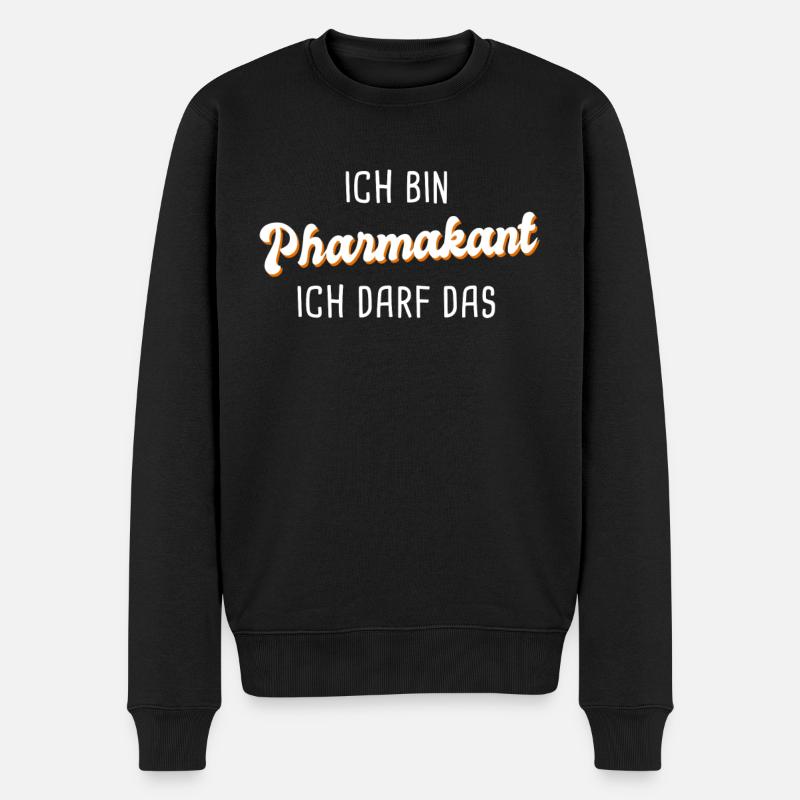 Pharmakant - Männer Premium Bio Pullover - Schwarz