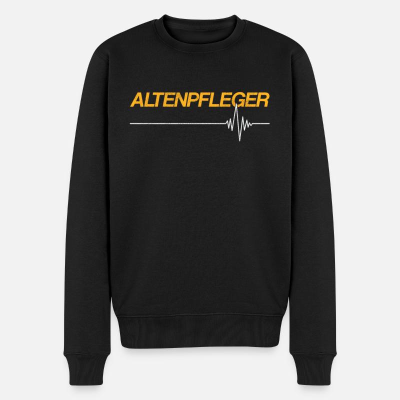 Altenpfleger - Männer Premium Bio Pullover - Schwarz