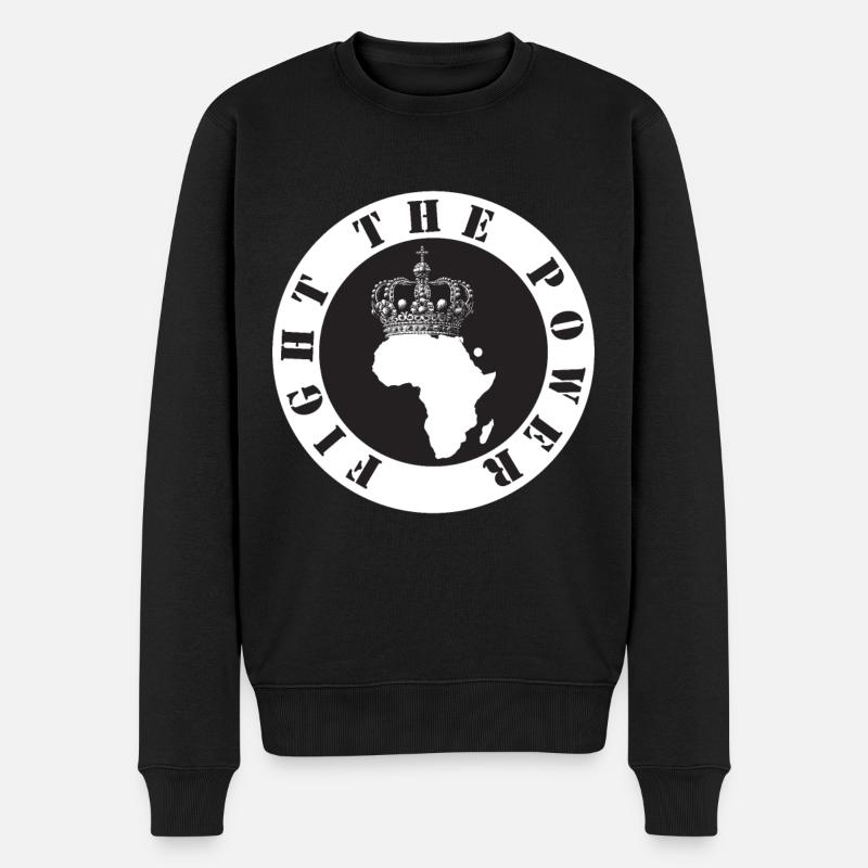 Afrika Kampf Freiheit Mandela Apartheid - Männer Premium Bio Pullover - Schwarz