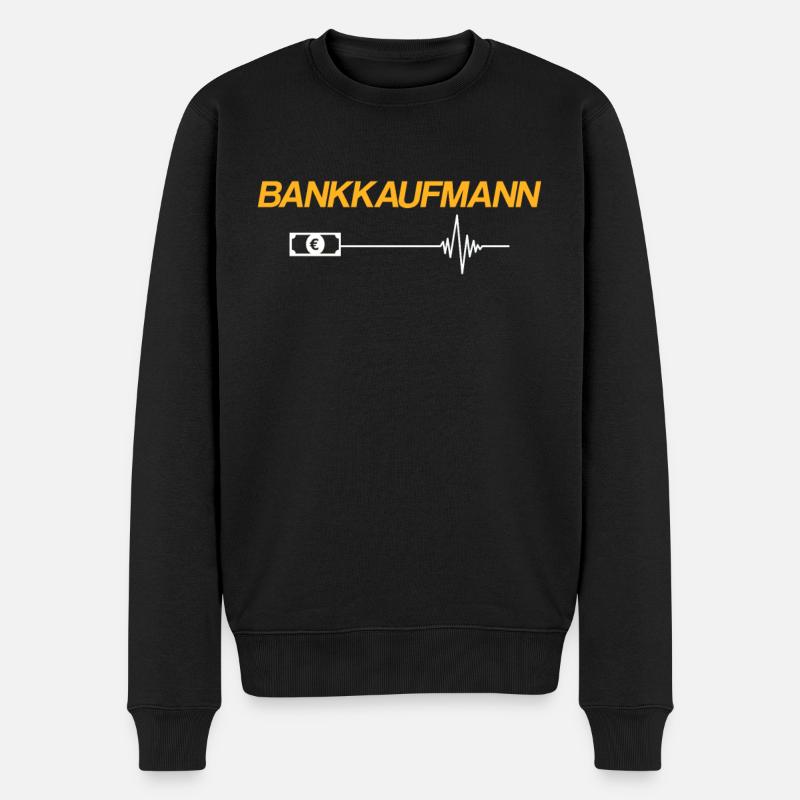 Bankkaufmann - Männer Premium Bio Pullover - Schwarz