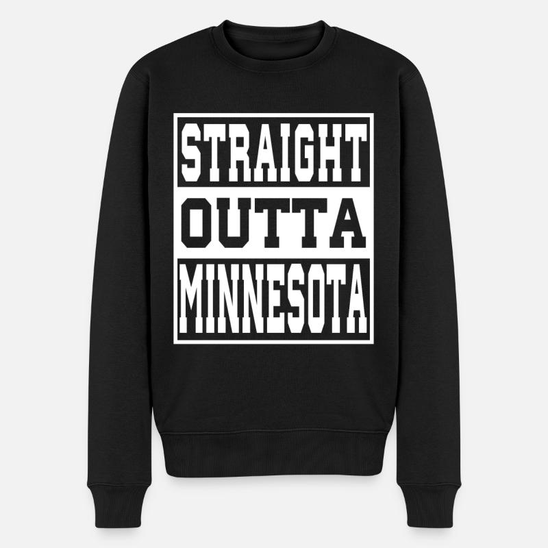Minnesota disant drôle Minnesota Cadeau - Pull Premium bio Homme - noir